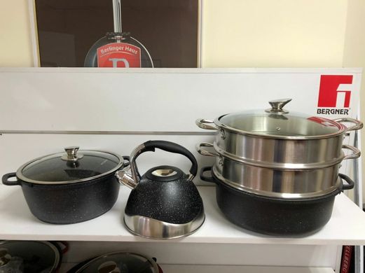 Набір кухонного посуду Wellberg WB-3317 - 7 предметів