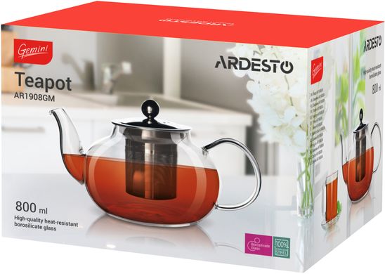 Заварочный чайник Ardesto Gemini (AR1908GM) - 0.8 л