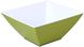 Салатник квадратный с двойными стенками GIPFEL DIVINITY 3750 - 22.6x22.6x10.6 см (зеленый)