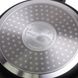 Набір посуду з мармуровим покриттям Kamille KM-0616MR - 3 предмети, (сковорода і ковш з кришкою)