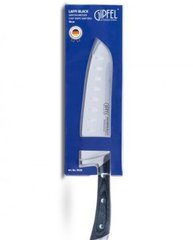 Нож поварской сантоку Gipfel LAFFI 9929 - 17см, черный