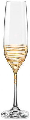 Набір келихів для шампанського Bohemia Spiral 40729/190/M8441 - 190 мл, 2 шт.