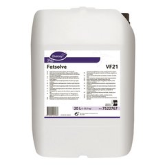 Лужний пінний засіб безпечний для поверхонь з м'яких металів для видалення жирів рослинного та тваринного походження, крохмалю та протеїну Diversey Fatsolve VF21 W1871 7522767 - 20 л