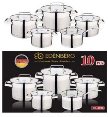 Набор посуды квадратной формы с ковшиком Edenberg EB-4090 – 10 пр
