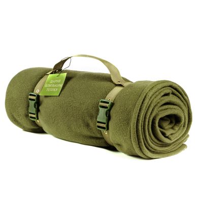 Флисовый плед тактический 150*175 NESTER™хаки + чехол, армейское одеяло