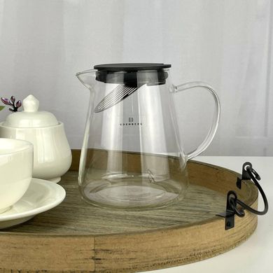 Стильный стеклянный чайник-заварник Edenberg EB-19043 - 950 мл