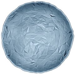 Обеденная тарелка круглая Bormioli Rocco Diamond Ocean Blue 431260F26321990 - 33 см