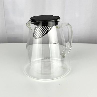 Стильный стеклянный чайник-заварник Edenberg EB-19044 - 1300 мл