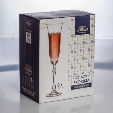 Набір келихів для шампанського Bohemia Parus 1SF89/00000/190 (190 мл, 6 шт)