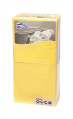 Бумажные салфетки 24х24 желтые Tork Advanced 18773