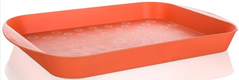 Поднос пластиковый Banquet Pastelle 12532003 - 44.5х29.5х4 см, оранжевый