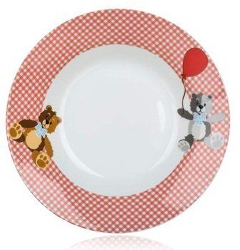 Набор детской посуды Banquet Teddy 60TB002-A - 3 пр, красный