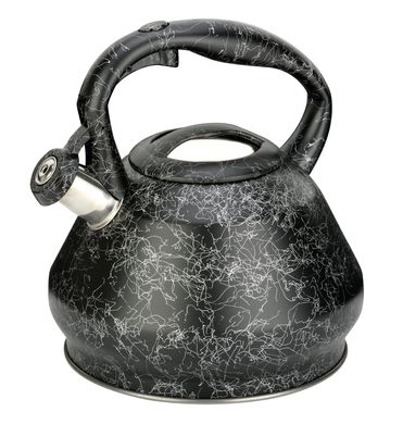 Чайник із свистком Bohmann BH 9853 silver - 3.5л, Чорний