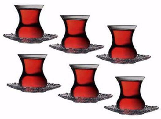Турецкие стаканы для чая армуды Pasabahce Aurora 95961 - 145 мл, 6шт