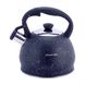 Чайник Kamille Серый 2л из нержавеющей стали со свистком и нейлоновой ручкой для индукции и газа KM-1072