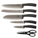 Набор ножей Metallic Line BURGUNDY Berlinger Haus BH-2402 - 7 пр