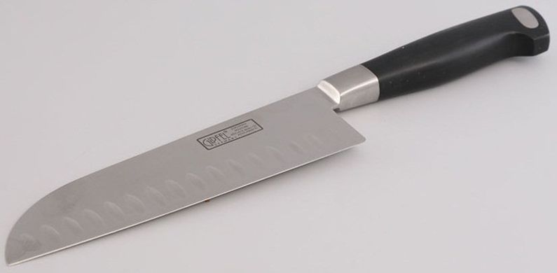 Нож поварской японский с выточками из углеродистой стали GIPFEL PROFESSIONAL LINE 6772 - 18 см