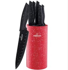 Набор ножей с подставкой Bohmann BH 6165 - 6 пр, Красный
