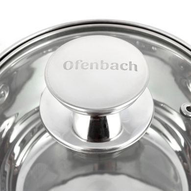 Набор кастрюль из нержавеющей стали Ofenbach KM-100004 - 8 предметов (1,1 л, 1,7 л, 2,4 л, 3,4 л)
