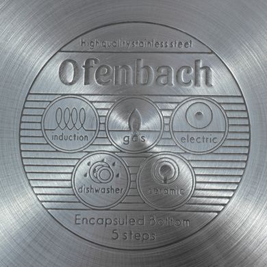 Набор кастрюль из нержавеющей стали Ofenbach KM-100004 - 8 предметов (1,1 л, 1,7 л, 2,4 л, 3,4 л)
