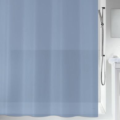 Шторка для ванной Spirella Bio PVC PEVA 10.20155 - 180x200, Серо-синяя