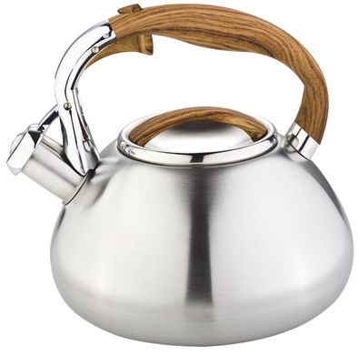 Чайник полірований зі свистком Bohmann BH 7602-30 wood - 3 л