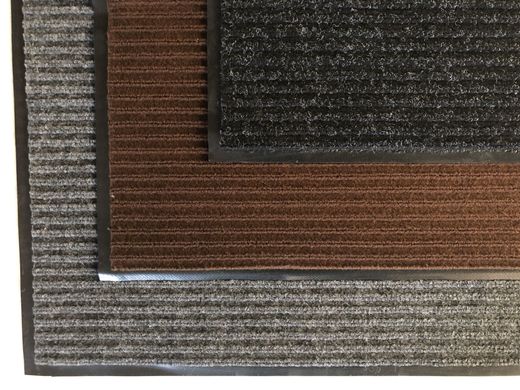 Ворсистий килим на гумовій основі Політех - 1200х1500мм, сірий