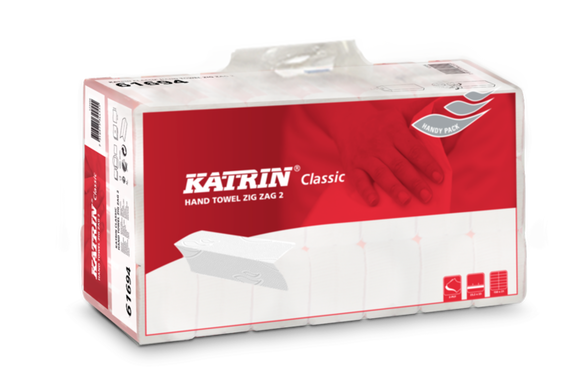 Полотенца сложения ZZ (V) Katrin Classic 100621- 2сл/150листов, Белый