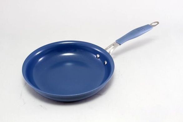 Сковорода із литого алюмінію з керамічним покриттям STAHLBERG 2448-S - 28 см, блакитна