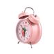 Годинник будильник Clock дитячий, настільний годинник з будильником Рожевий