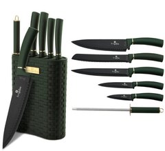 Набор ножей с подставкой Berlinger Haus Emerald Collection BH 2525 - 7 предметов
