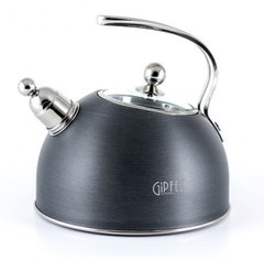 Чайник на плиту со свистком GIPFEL GALAXY 8603 - 2л, Черный