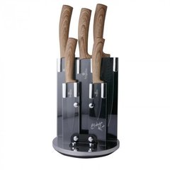 Набір ножів залізної підставки Berlinger Haus Ebony Maple Collection BH-2531 - 6 предметів