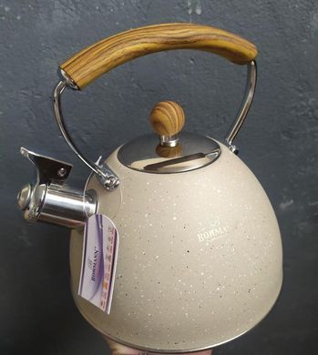 Чайник зі свистком Bohmann BH 9919 sand - 3 л, бежевий
