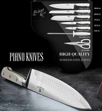 Набор ножей Berlinger Haus Piano Collection BH-2256 - 8 пр