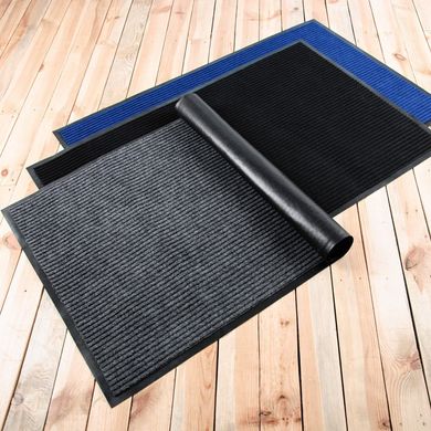 Ворсистий килим на гумовій основі Політех - 1200х1500мм, синій