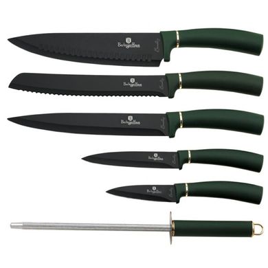 Набор ножей с подставкой Berlinger Haus Emerald Collection BH 2525 - 7 предметов