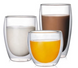 Набор стеклянных чашек с двойными стенками для кофе Edenberg EB-19511 - 80мл/2шт