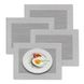 Серветка під посуд Kela Nicoletta 12037 - 45х33см, біло-чорний