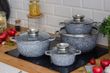 Набор посуды с мраморным покрытием Edenberg EB-8035 - 8пр
