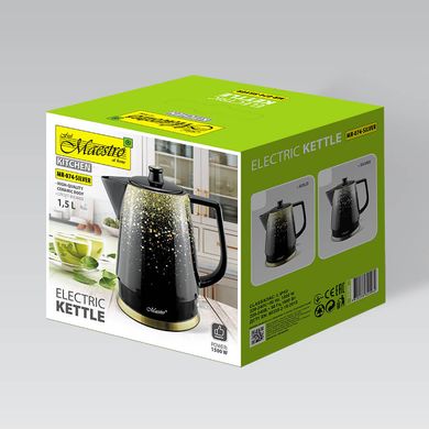 Керамический электрический чайник Maestro MR-074-SILVER - 1.5 л, 1500 Вт (серебристый)