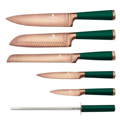 Набір ножів з підставкою Berlinger Haus Emerald Collection BH 2645 - 7 предметів