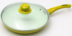 Сковорода с крышкой RAINBOW(MAESTRO) MR1201-24-ж (24 см), желтая
