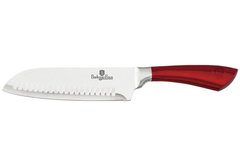 Нож Santoku Metallic Line BURGUNDY Edition Berlinger Haus BH-2324 - 17,5 см