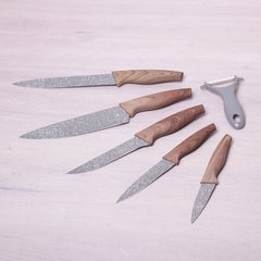 Набор кухонных ножей в подарочной упаковке Kamille KM-5043B - 6 предметов