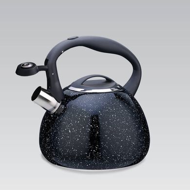Чайник чорний з мармуровим покриттям із свистком Maestro MR1310 - 2.5 л