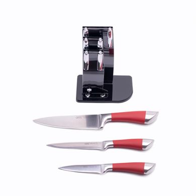 Набір кухонних ножів на акриловій підставці GIPFEL LAURITO 6987 - 3 предмети