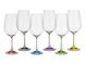 Набір бокалів для вина Bohemia Viola Rainbow 40729 550 D4641 - 550 мл, 6 шт