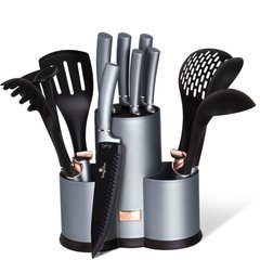 Набір кухонного приладдя та ножів з підставкою Berlinger Haus Moonlight Edition BH 6251 — 13 предметів