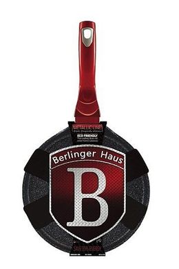 Большая сковорода для блинов Berlinger Haus Metallic Line Black Burgundy Edition BH-6179 - Ø28 см, Красный